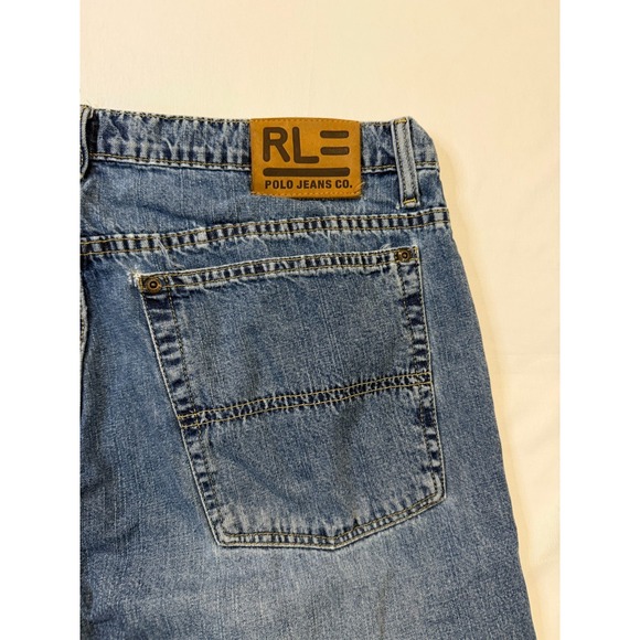 Ralph Lauren Polo Co Jeans Mens 36x30 Blue Wyatt Loose Baggy Fit Y2K - Picture 8 of 9